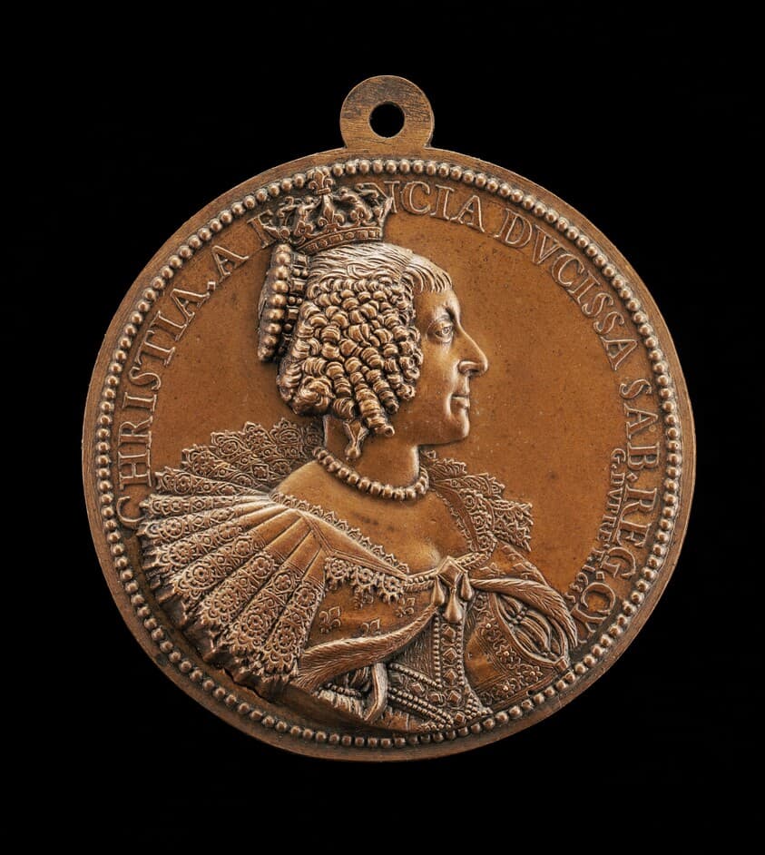 Christine de France, 1606-1663, Duchess of Savoy, Wife of Victor Amadeus I 1619, Regent 1637-1648 — Guillaume Dupré