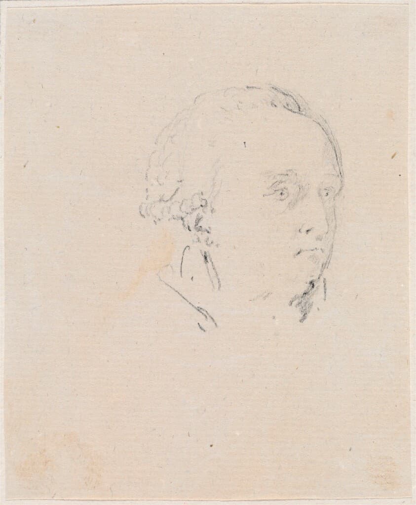 Head of a Man — Hubert Robert
