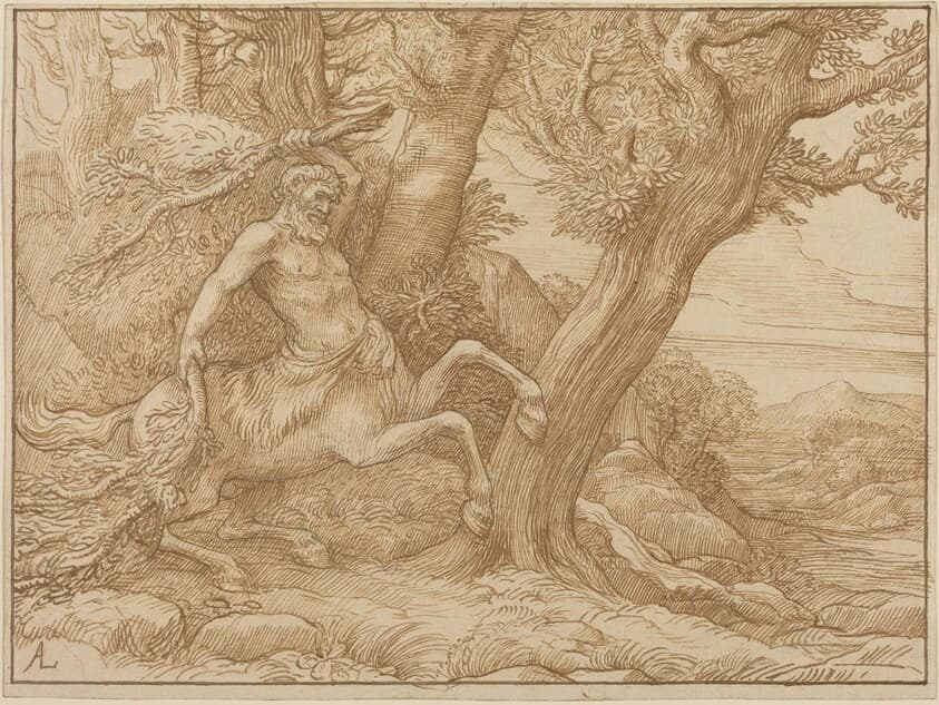 Centaur with Branches — Alphonse Legros