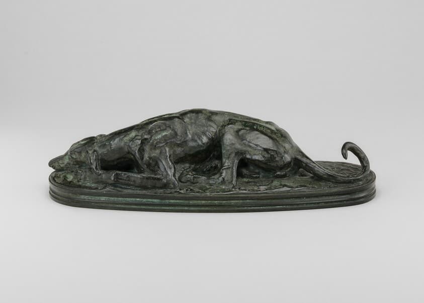 Reclining Greyhound — Antoine-Louis Barye