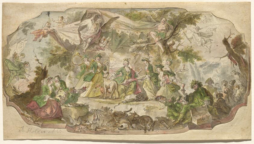 Diana Resting after the Hunt — Johann Baptist Enderle