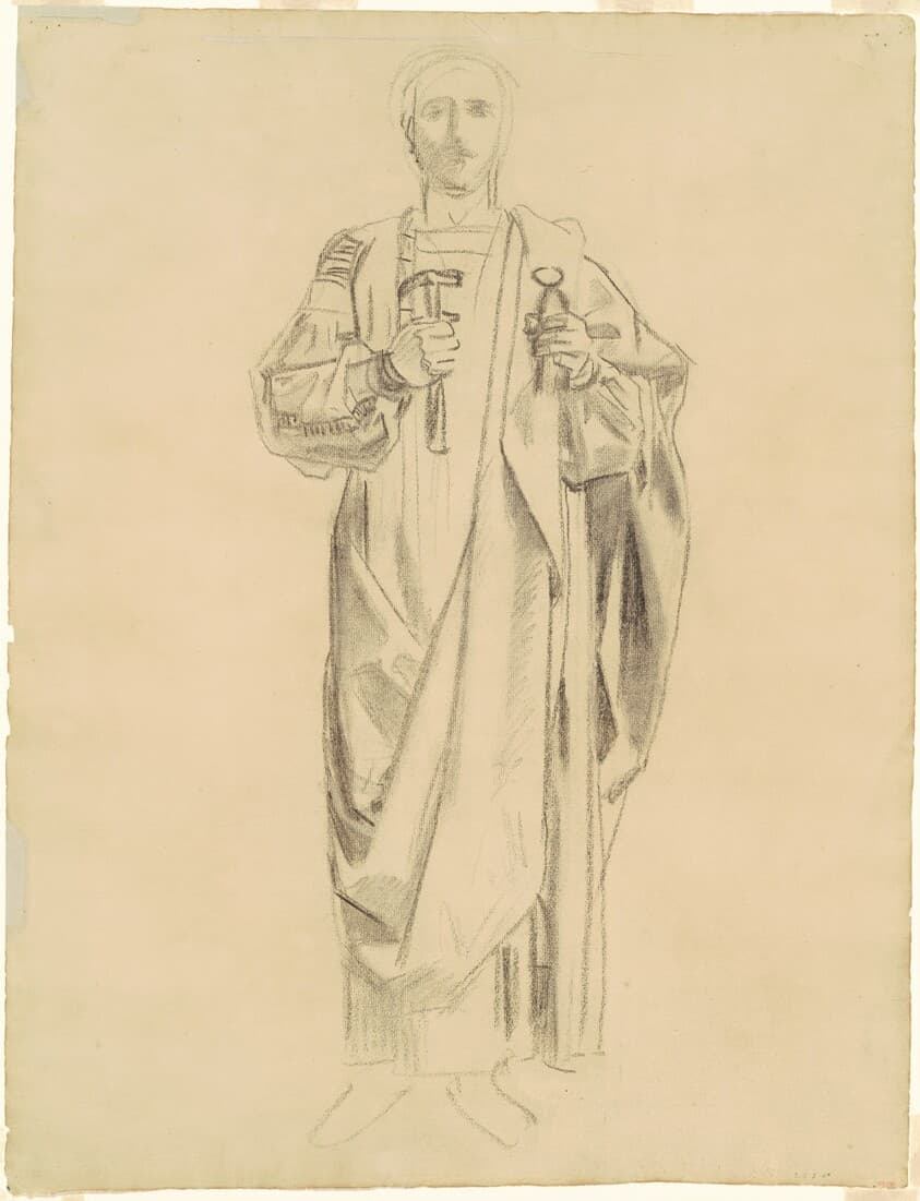 Study for "Dogma of the Redemption: Frieze of Angels" [recto] — John Singer Sargent