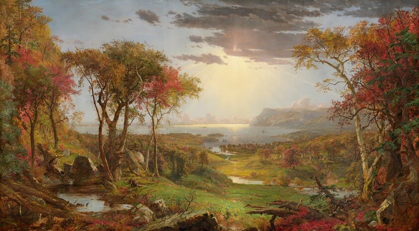Autumn - On the Hudson River — Jasper Francis Cropsey