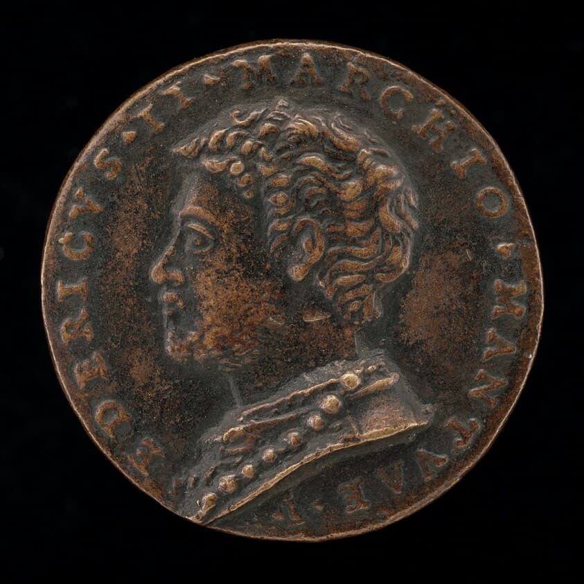 Federigo II Gonzaga, 1500-1540, 5th Marquess of Mantua 1519 and 1st Duke of Mantua 1530 [obverse] — Giovanni Maria Pomedelli