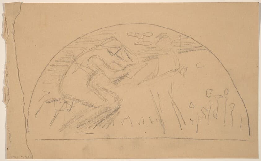 Study for a Lunette [recto] — Charles Sprague Pearce