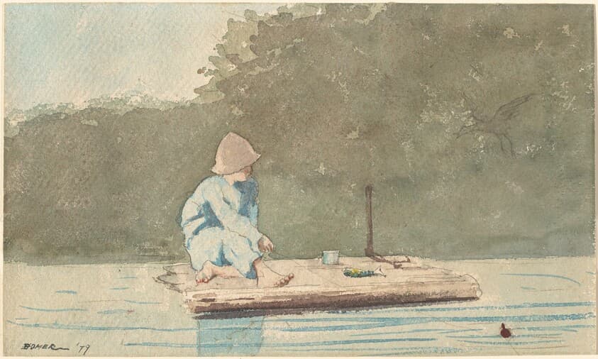 Boy on a Raft — Winslow Homer