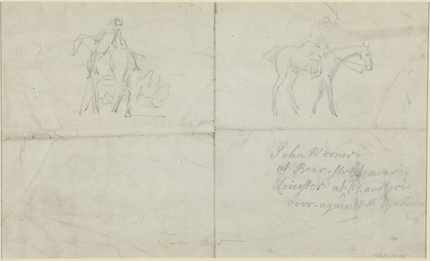 Mounted Horsemen [verso] — James Seymour