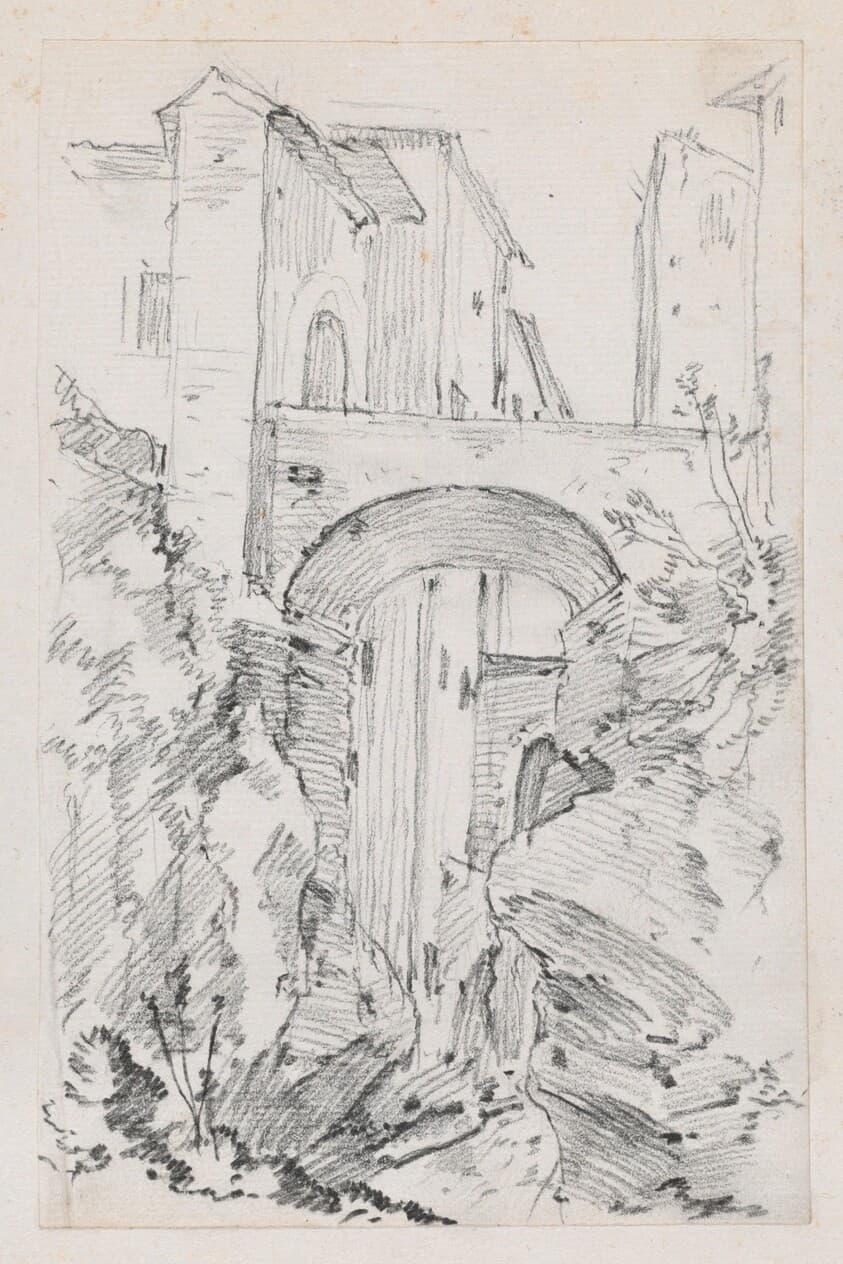A High Bridge in Tivoli — Joseph-Marie Vien