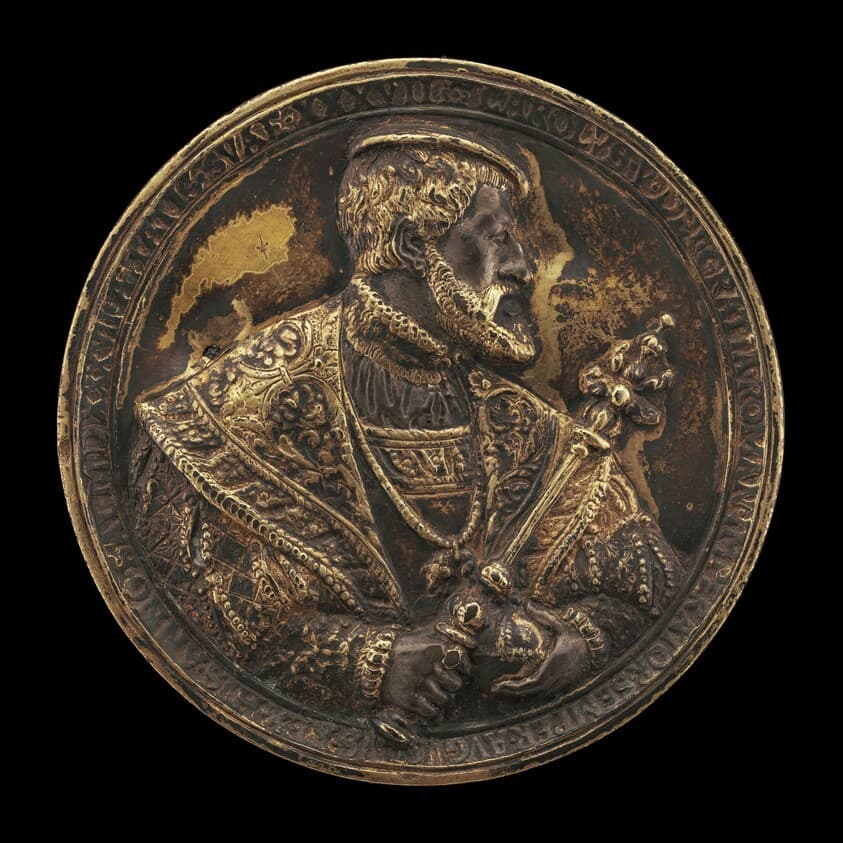 Charles V, 1500-1558, King of Spain 1516-1556, Holy Roman Emperor 1519 [obverse] — Hans Reinhart the Elder
