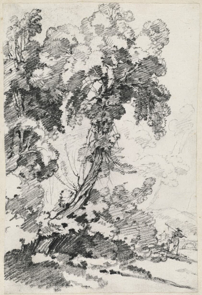 A Towering Tree with Travelers — Joseph-Marie Vien