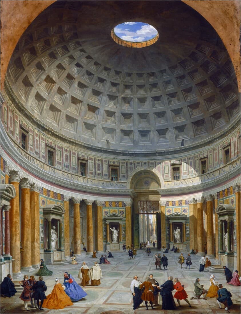 Interior of the Pantheon, Rome — Giovanni Paolo Panini