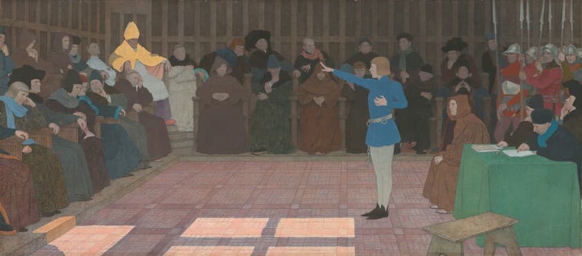 The Trial of Joan of Arc (Joan of Arc series: VI) — Louis Maurice Boutet de Monvel