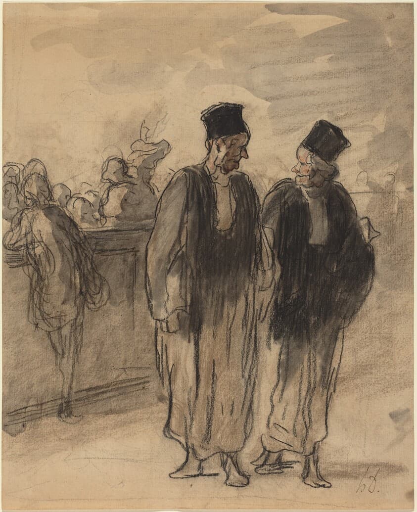 Two Lawyers — Honoré Daumier