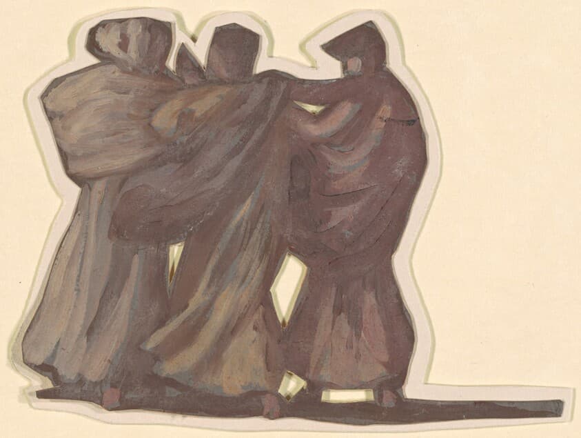 Study for "Greek Girls Bathing" — Elihu Vedder