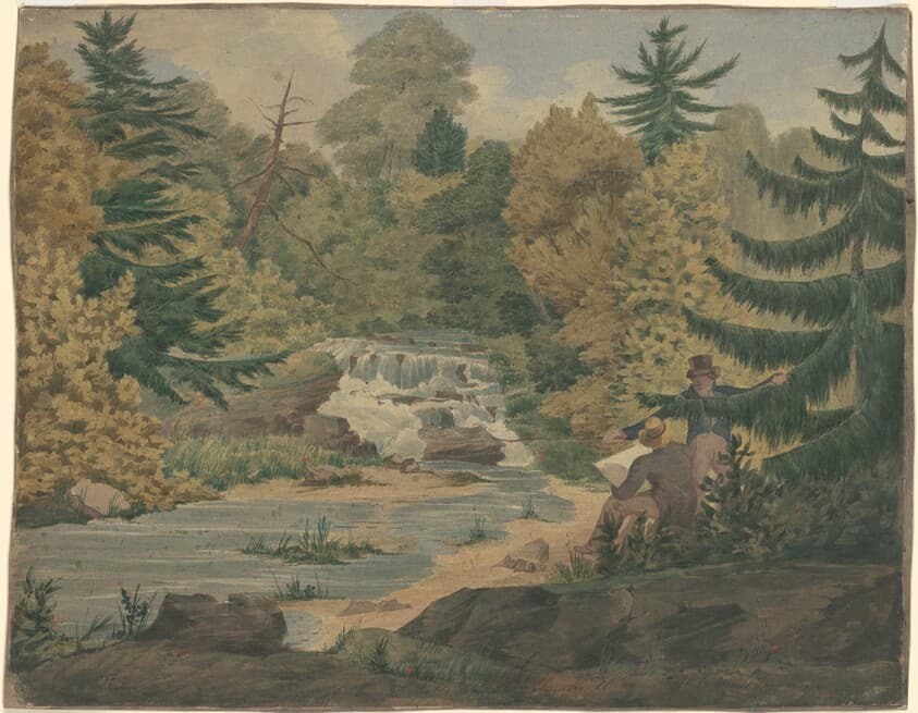View of the Second Falls on the Sawkill River — John Rubens Smith