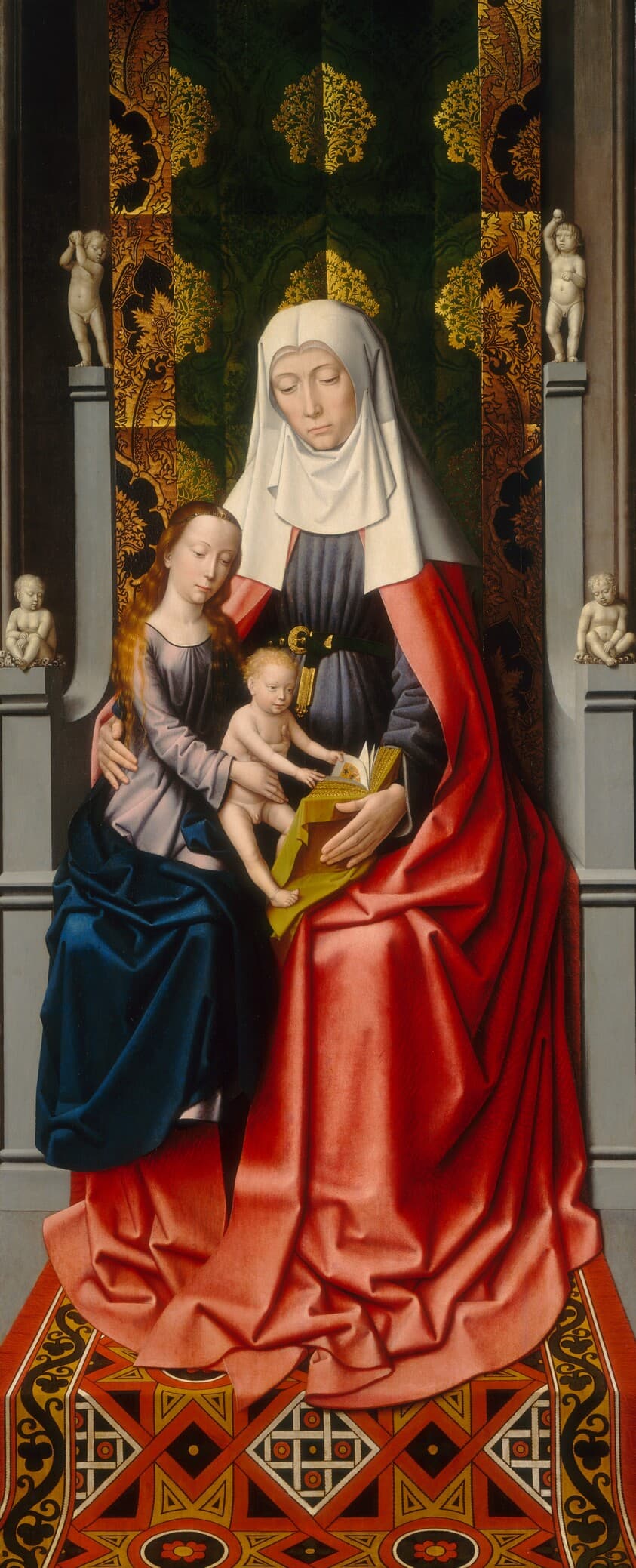 The Saint Anne Altarpiece: Saint Anne with the Virgin and Child [middle panel] — Gerard David and Workshop