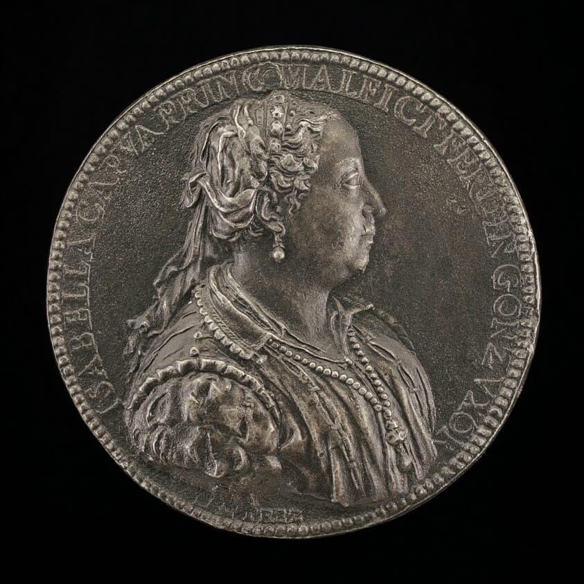 Isabella di Capua, 1509-1559, Princess of Molfetta, Wife of Ferrante Gonzaga 1534 [obverse] — Jacopo Nizzola da Trezzo