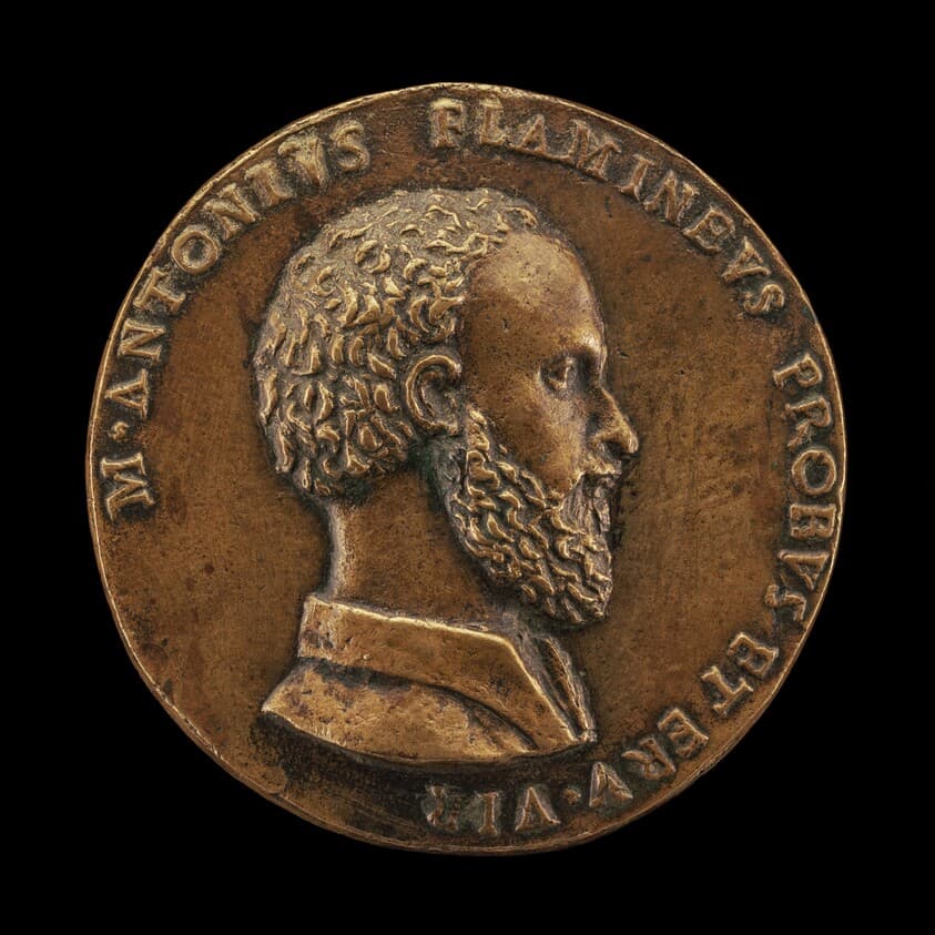 Marcantonio Flaminio, 1498-1550, poet [obverse] — Giulio della Torre