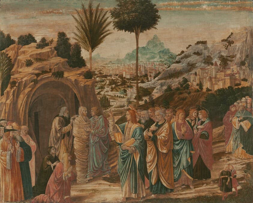 The Raising of Lazarus — Benozzo Gozzoli