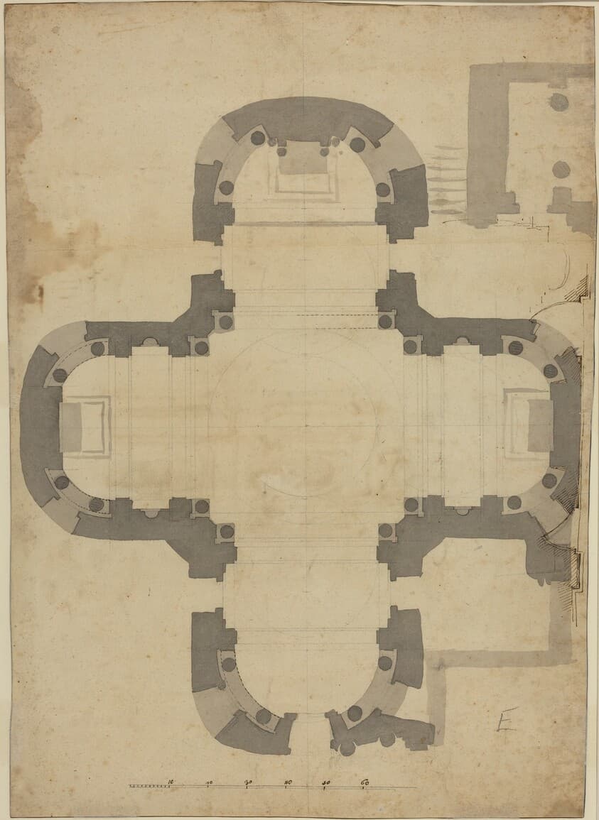 Floor Plan [verso] — Filippo Juvarra