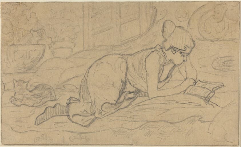 Study for "La Liseuse couchée" — Paul Ranson
