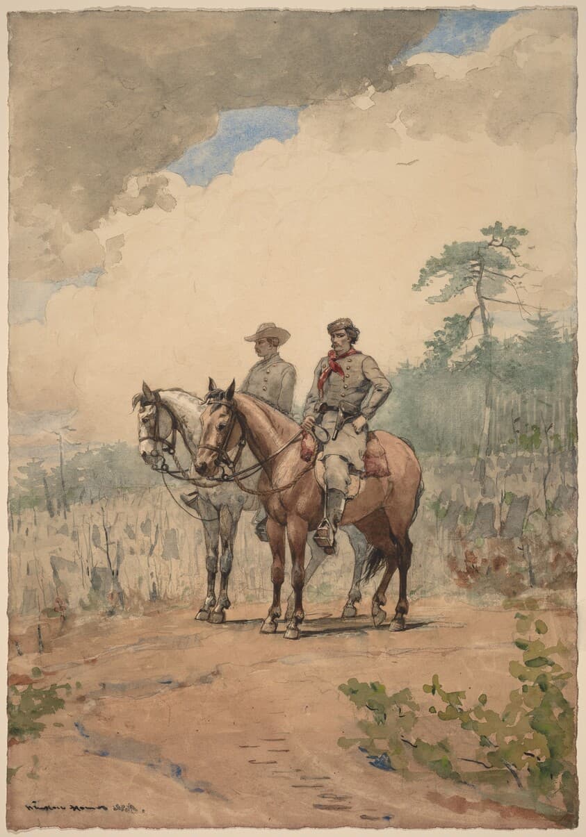 Two Scouts — Winslow Homer
