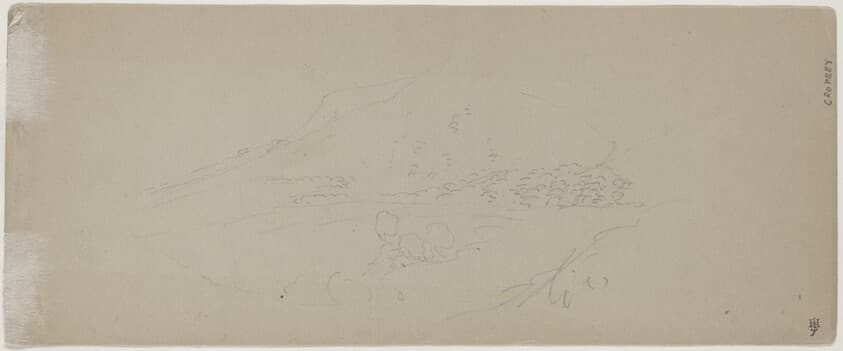 View of a Mountain [verso] — Jasper Francis Cropsey
