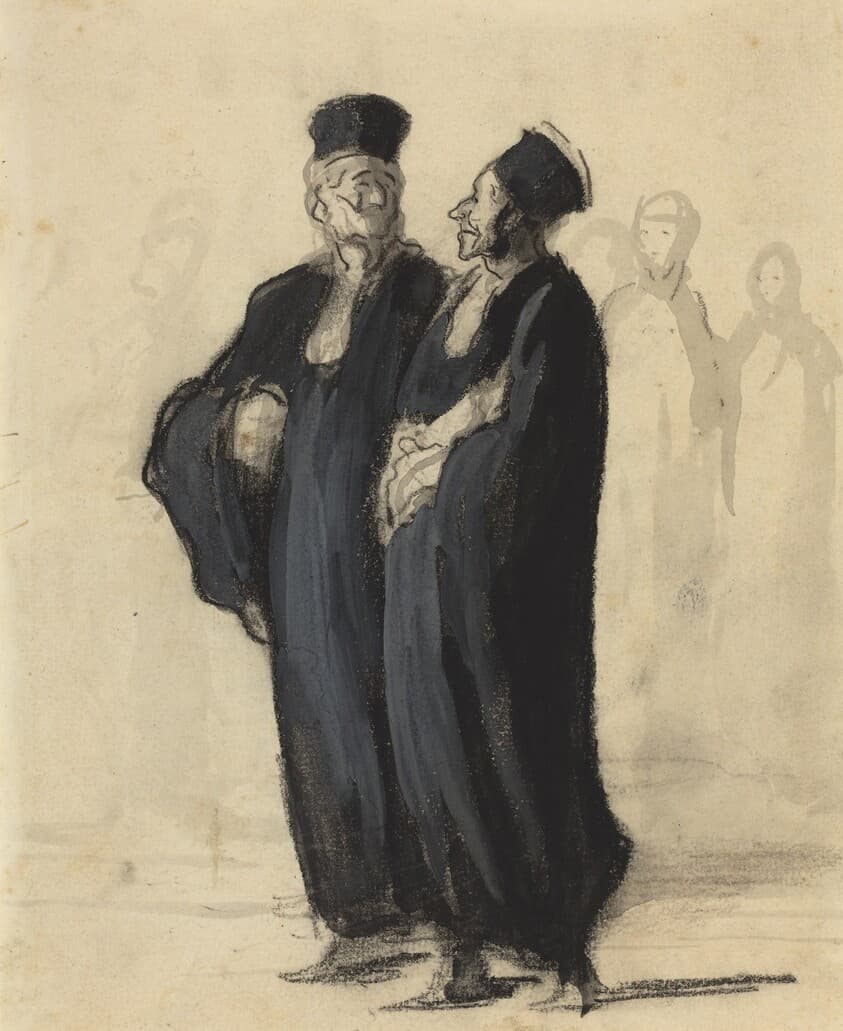 Two Lawyers — Honoré Daumier