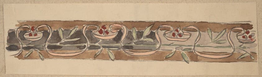Study for a Border Design — Charles Sprague Pearce
