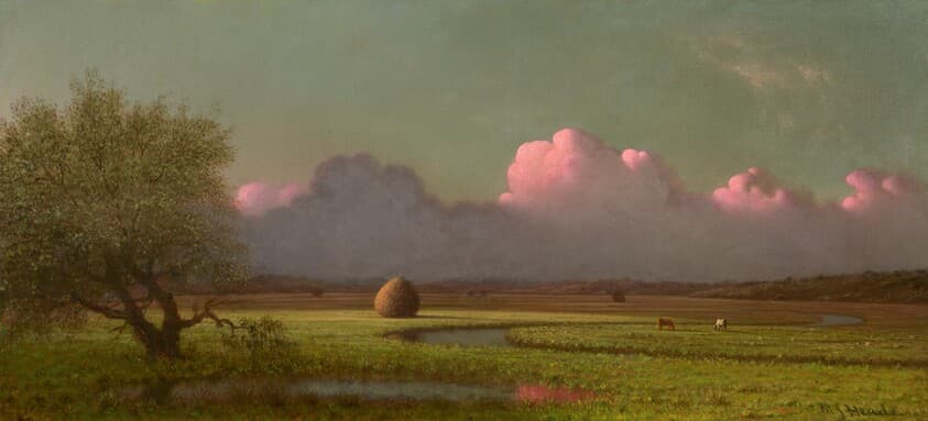 Sunlight and Shadow: The Newbury Marshes — Martin Johnson Heade