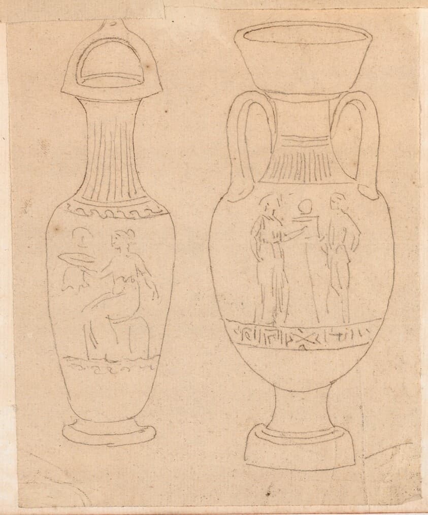 Two Greek Vases — Jacques-Louis David