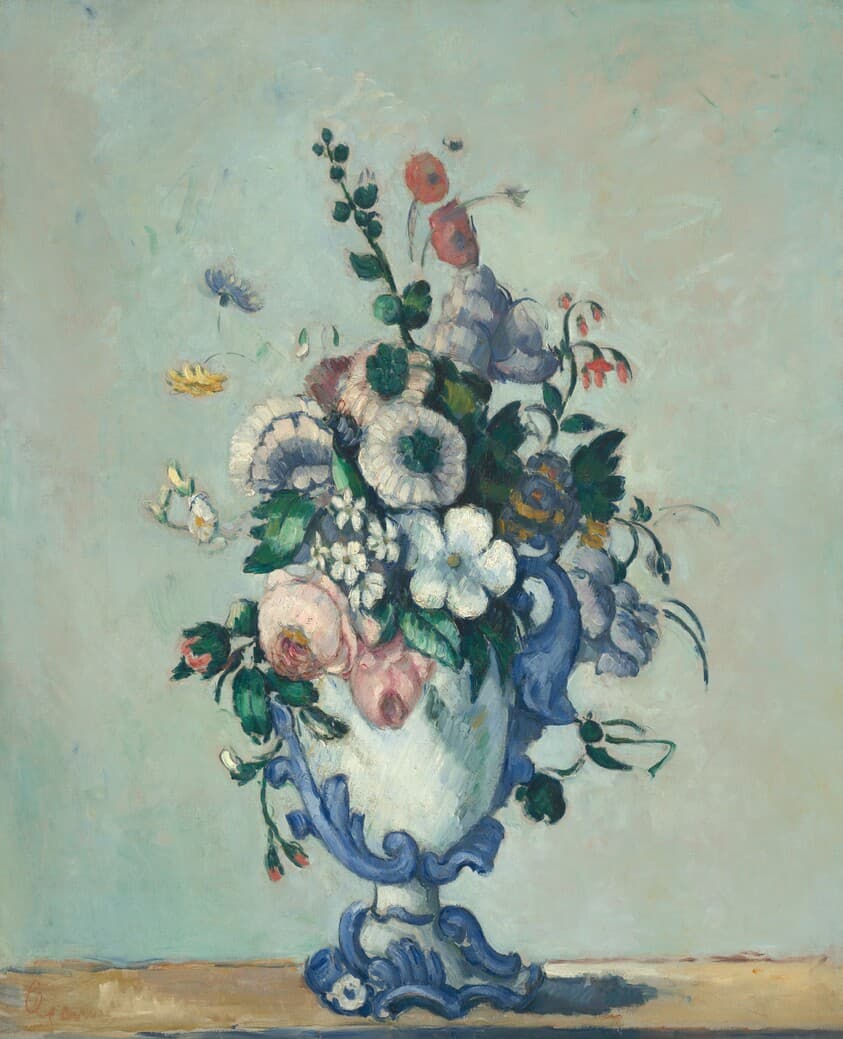 Flowers in a Rococo Vase — Paul Cezanne