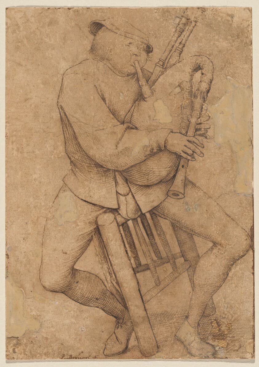 The Bagpipe Player — Pieter Bruegel the Elder