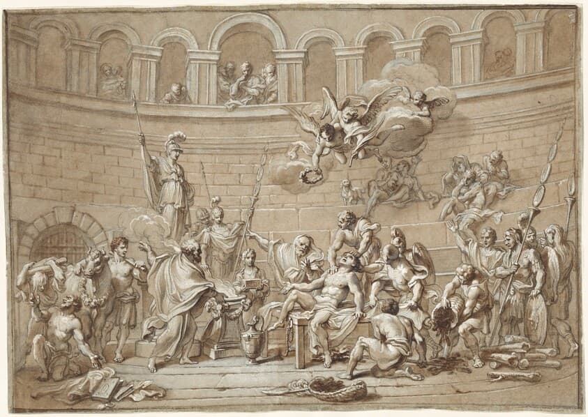 Martyrdom of Saint Lawrence — Paolo Gerolamo Piola