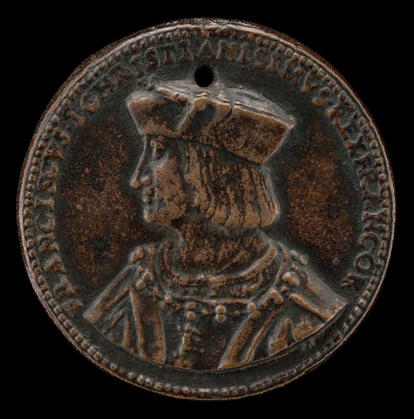 François I, 1494-1547, King of France 1515 [obverse] — Giovanni Maria Pomedelli
