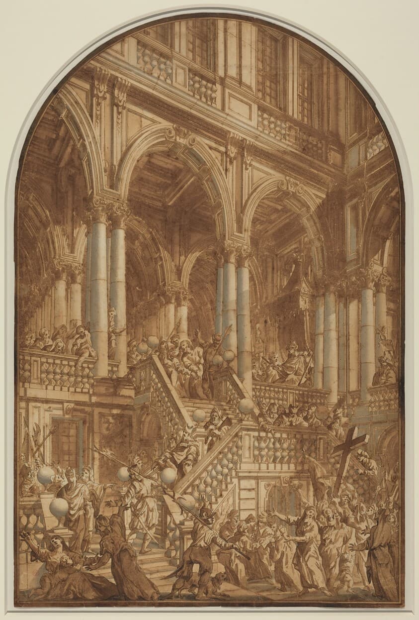 Christ Led Captive from a Palace — Giuseppe Galli Bibiena