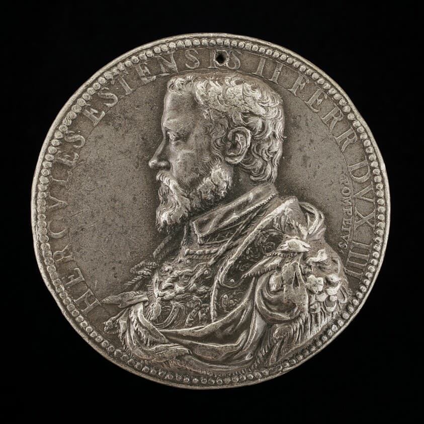 Ercole II d'Este, 1508-1559, 4th Duke of Ferrara 1534 [obverse] — Pompeo Leoni