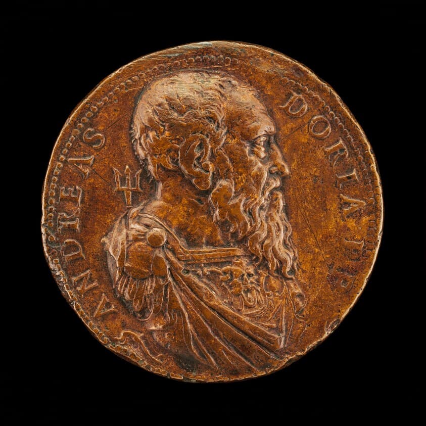 Andrea Doria, 1466-1560, Genoese Admiral [obverse] — Leone Leoni