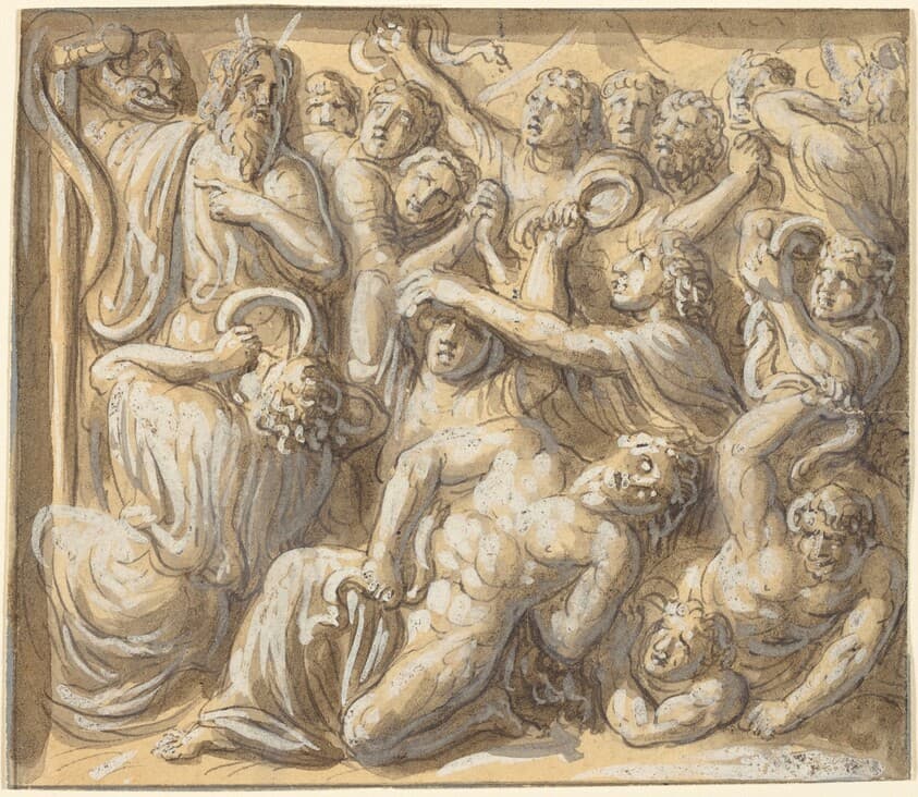 Moses and the Brazen Serpent — Luigi Ademollo