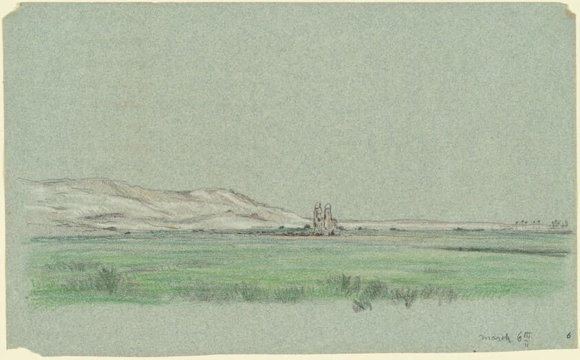 Nile Journey, Colossi of Memnon — Elihu Vedder