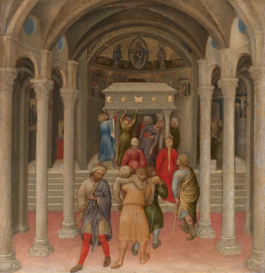 The Crippled and Sick Cured at the Tomb of Saint Nicholas — Gentile da Fabriano