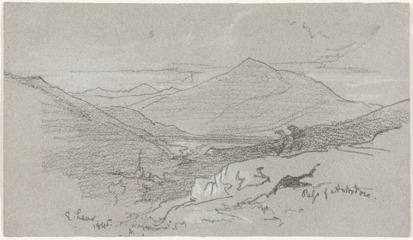 Mountainous View from Antrodoco — Edward Lear