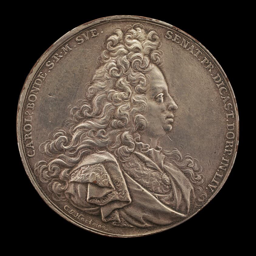 Karl Bonde, 1648-1699, Swedish Senator [obverse] — Carl Gustave Hartman