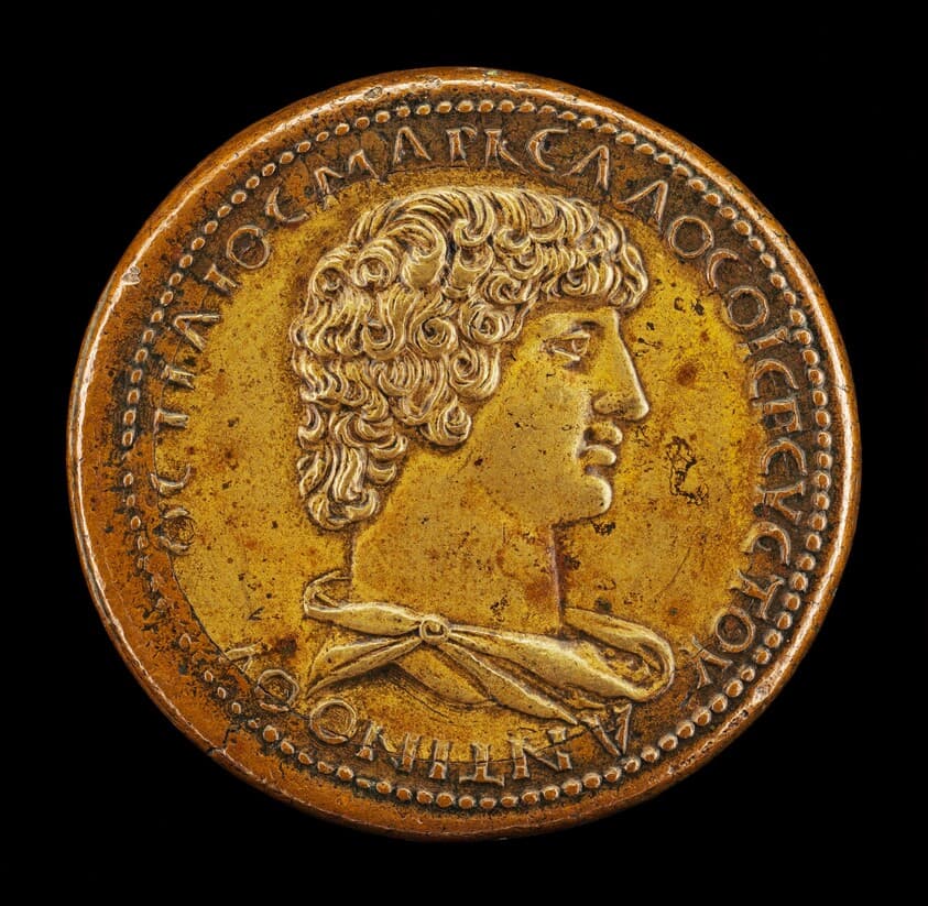 Antinous, died A.D.130, Favorite of the Emperor Hadrian [obverse] — Giovanni da Cavino