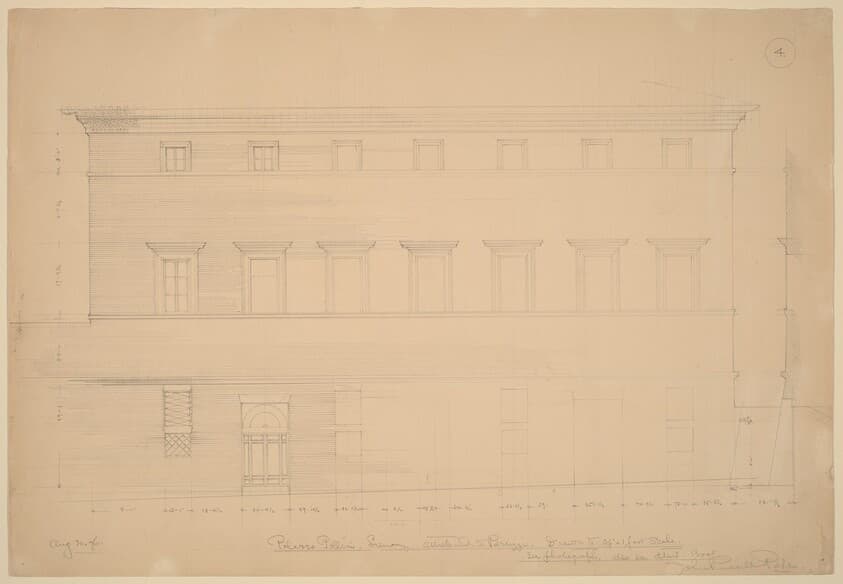 Palazzo Pollini, Siena, Attributed to Peruzzi — John Russell Pope