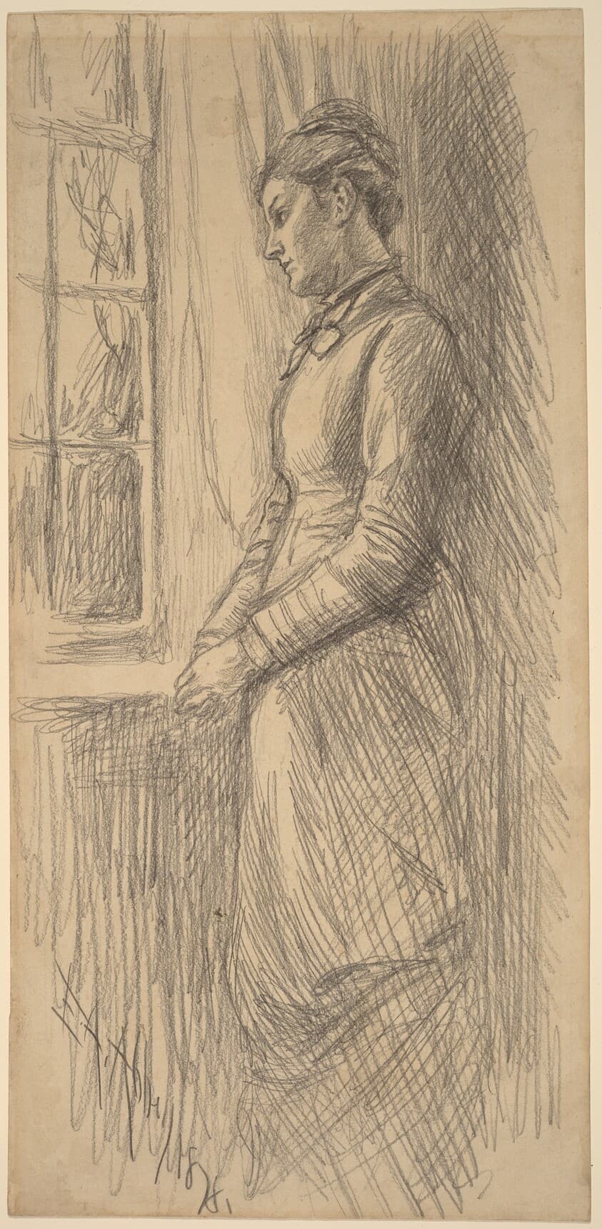 Solitude: Miss Vesta Rollinstall — Edwin Austin Abbey