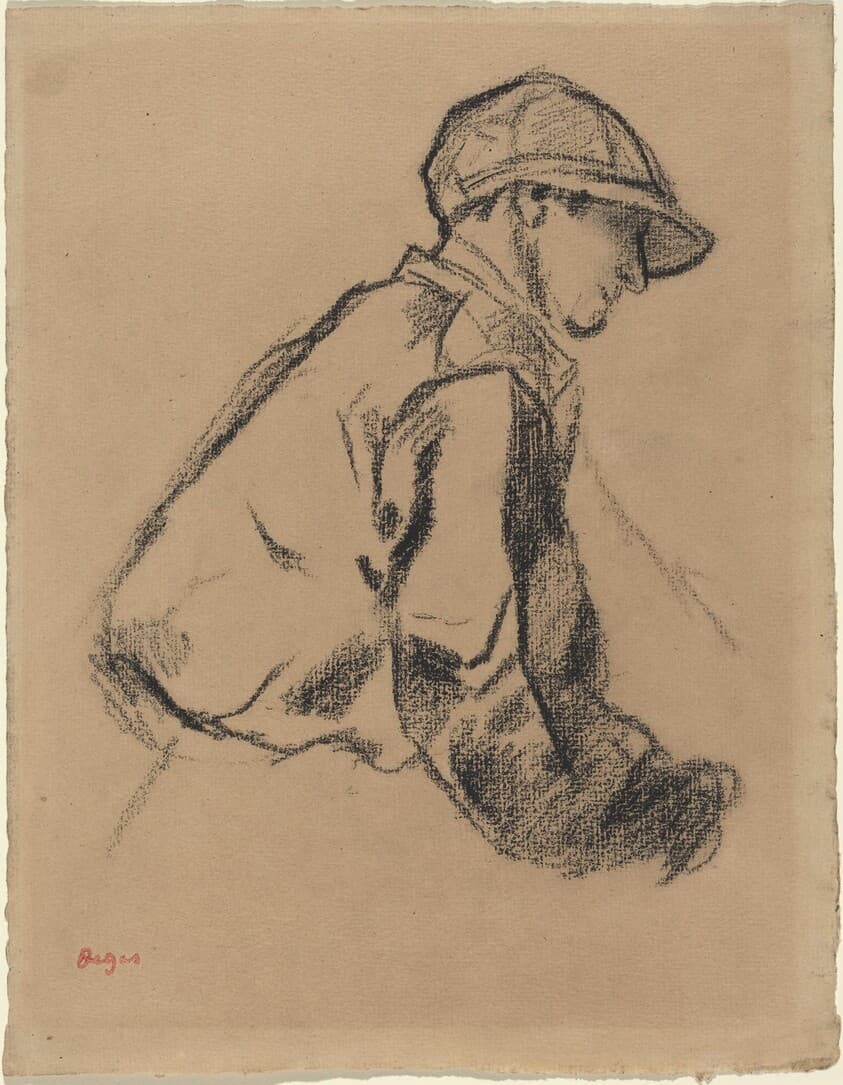 Study of a Jockey — Edgar Degas