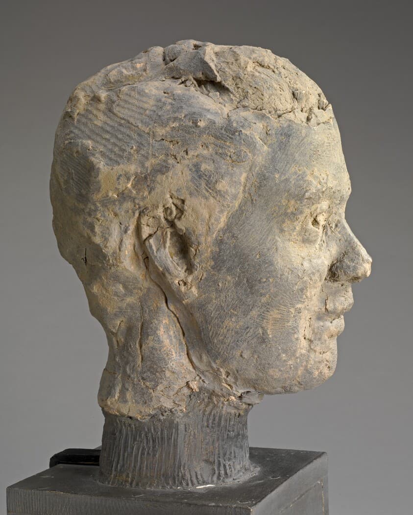 Head, Study for a Portrait of Mme Salle — Edgar Degas