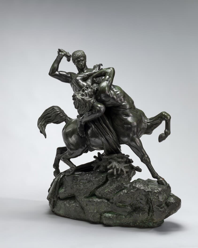 Theseus Fighting the Centaur Bienor — Antoine-Louis Barye