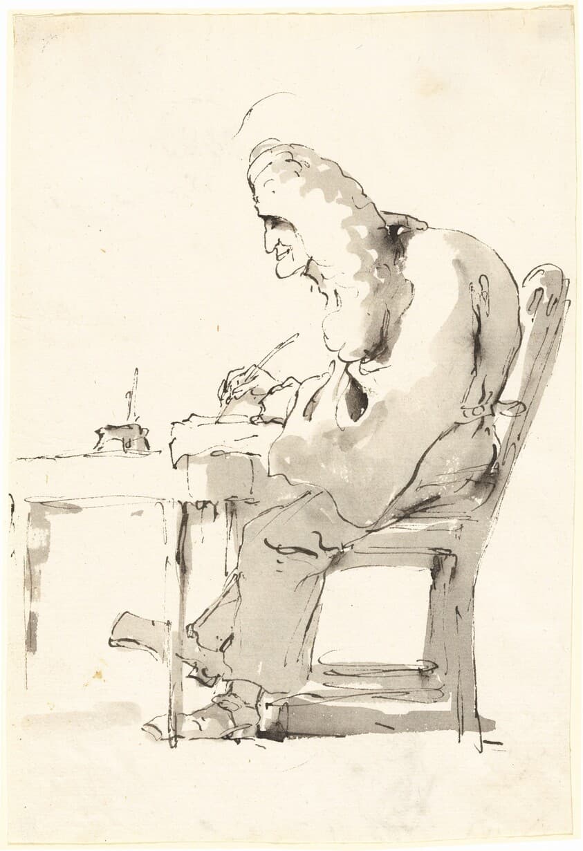 A Venetian Lawyer at His Desk — Giovanni Battista Tiepolo
